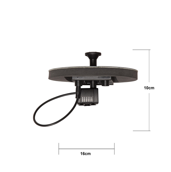 Star Trading - Iluminación solar - Decoración solar Fuente - Negro - 10cm