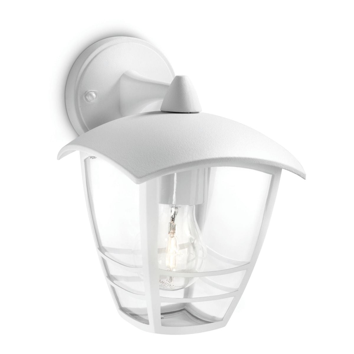 Philips - Creek wall lantern white 1x60W 230V down