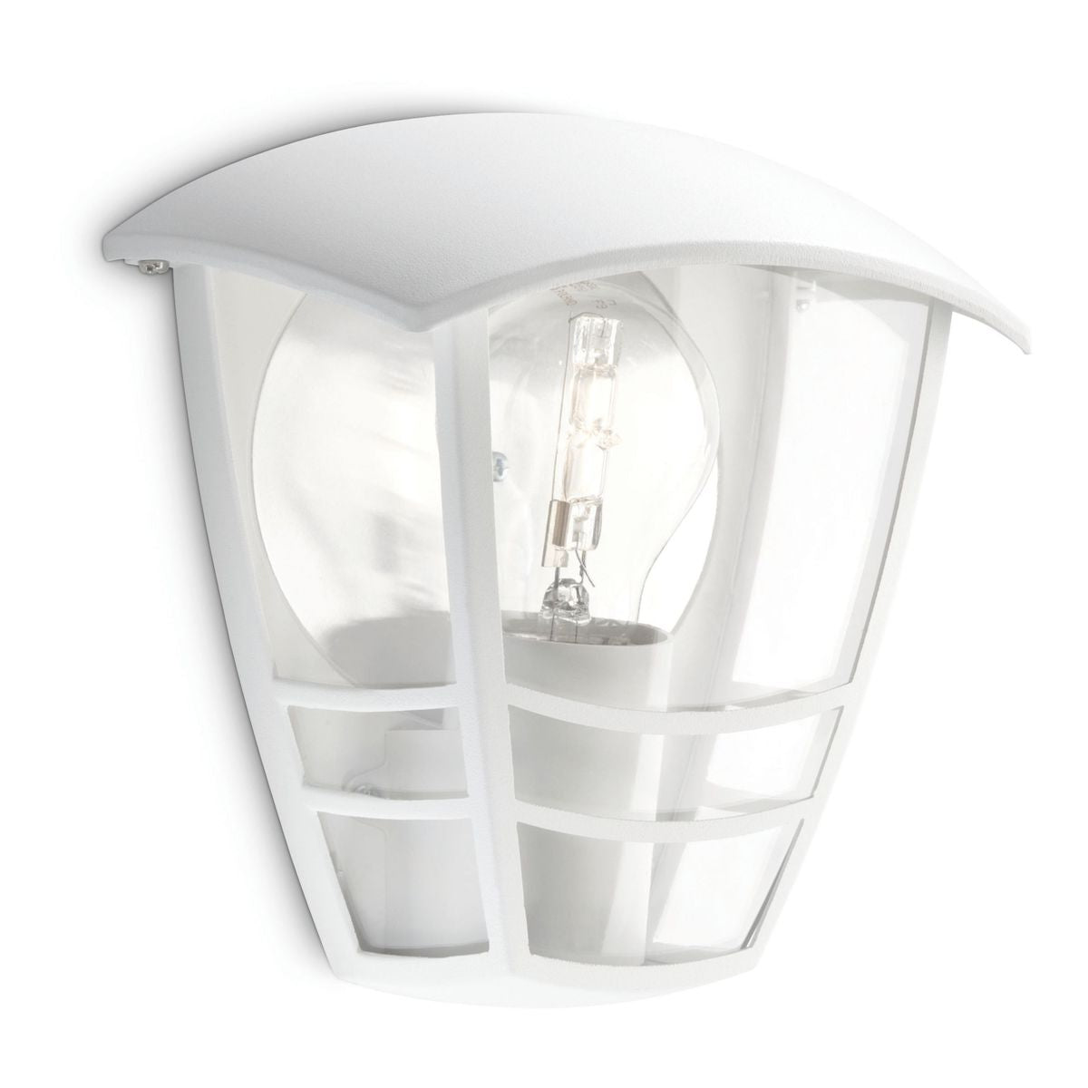 Philips - Creek wall lantern white 1x60W 230V base