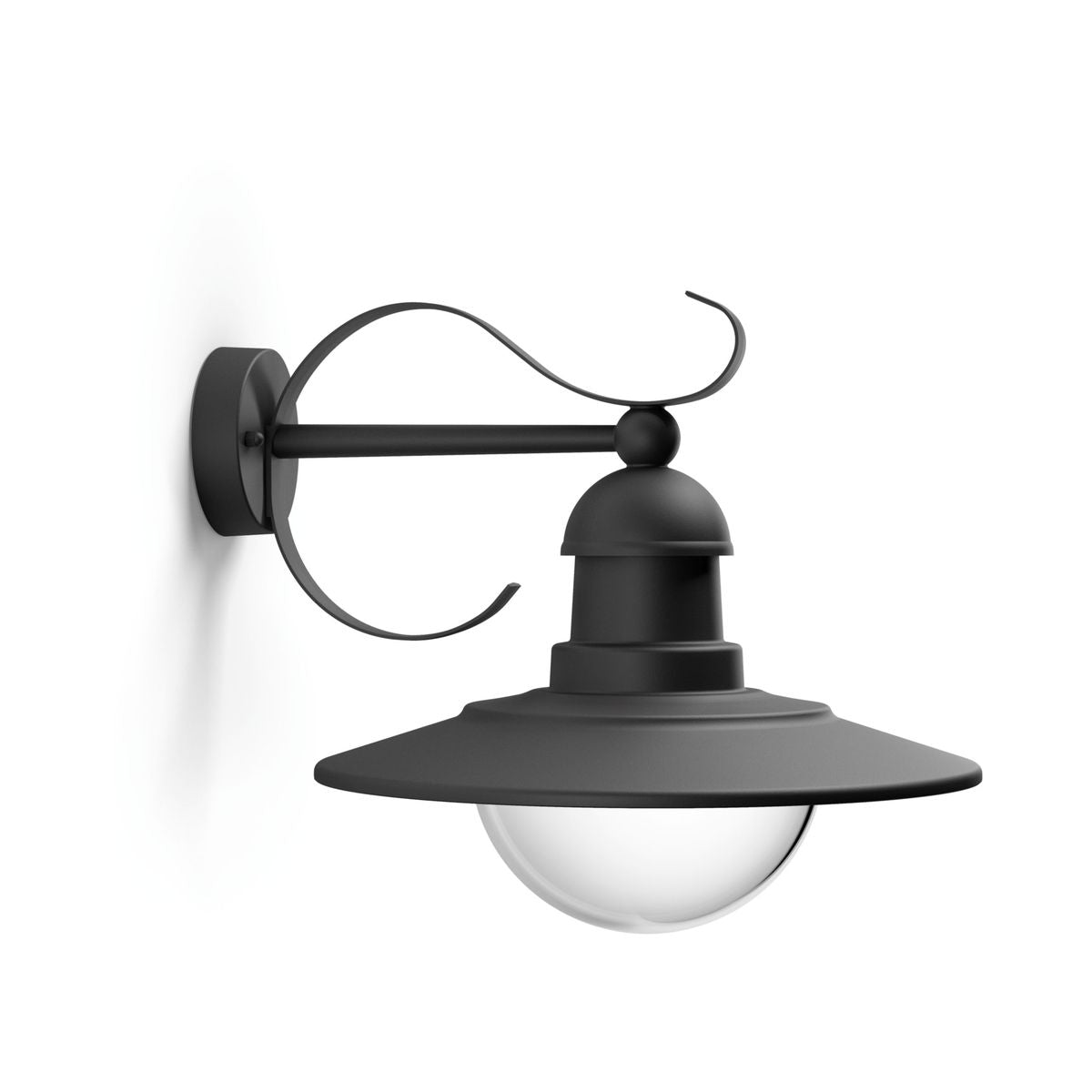 Philips - Topiary wall lantern black 1x60W 230V