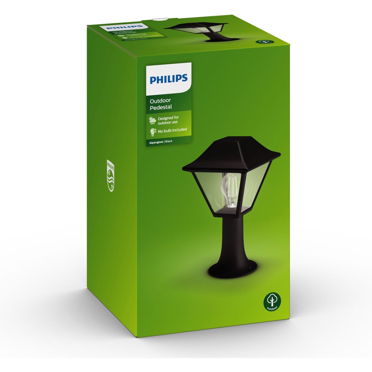 Philips - Alpenglow pedestal black 1x60W 230V