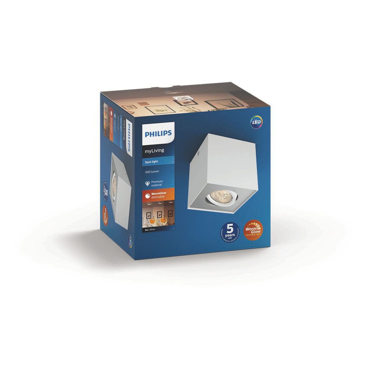 Philips - BOX single spot white 1x4.5W SELV