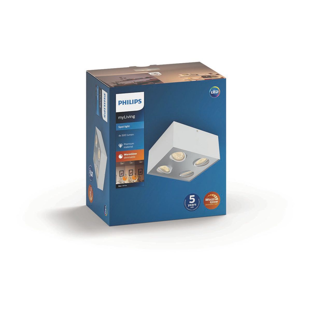 Philips - BOX special form white 4x4.5W SELV