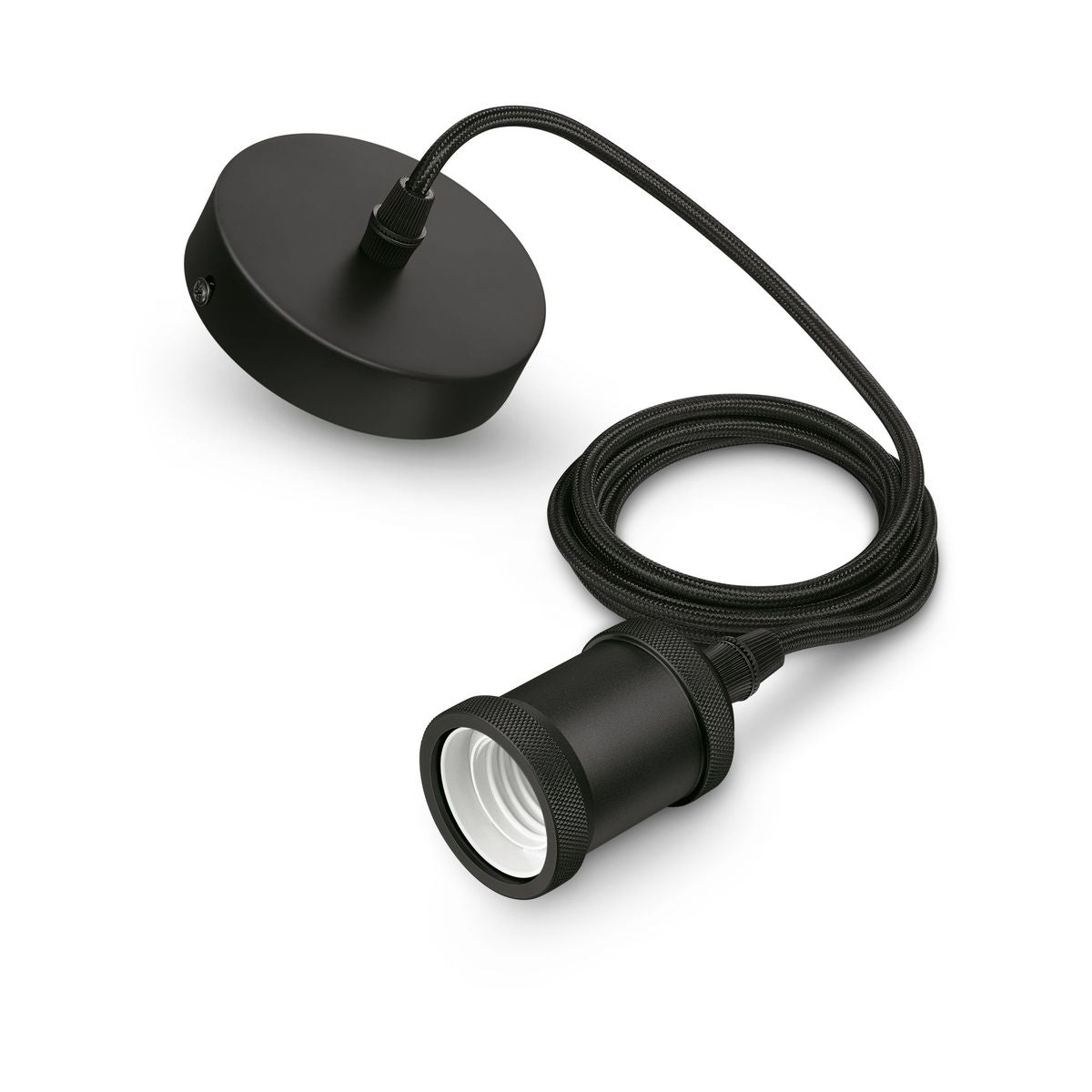 Philips - Vintage cord pendant black 1x60W 230V