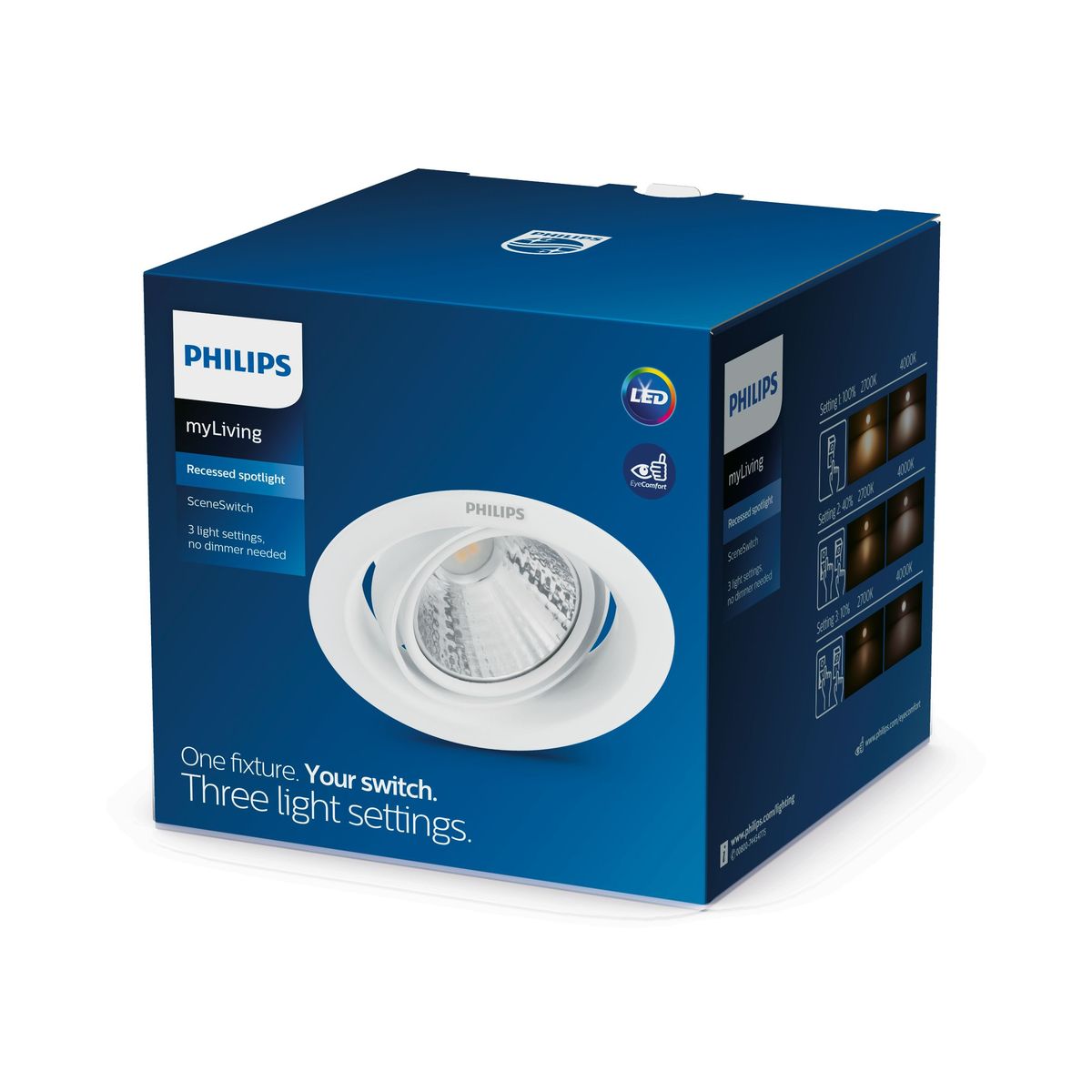 Philips - 59556POMERON DIM 070 7W 27K EU Empotrable