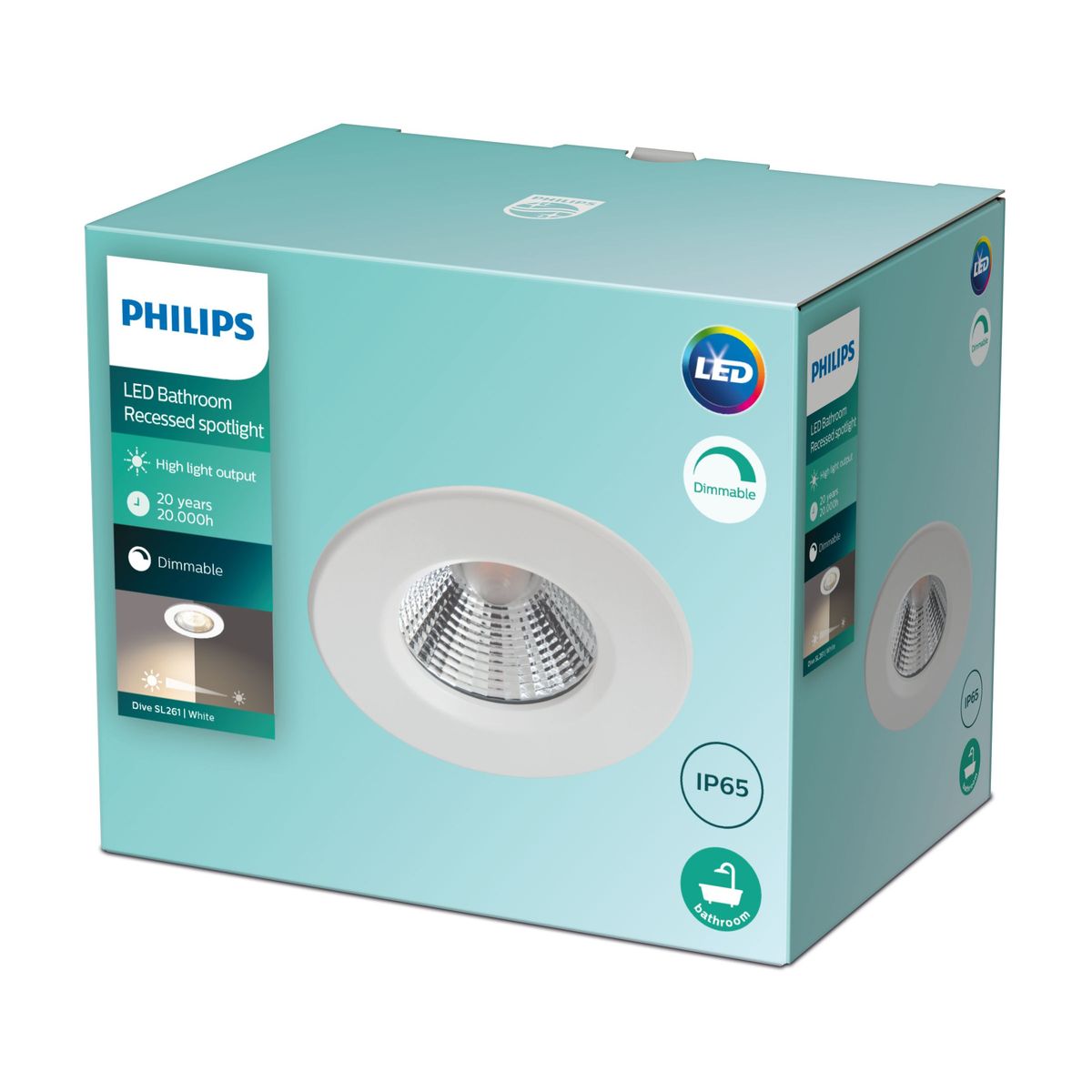 Philips - DIVE SL261 RD 070 5.5W 27K W HV IP65R