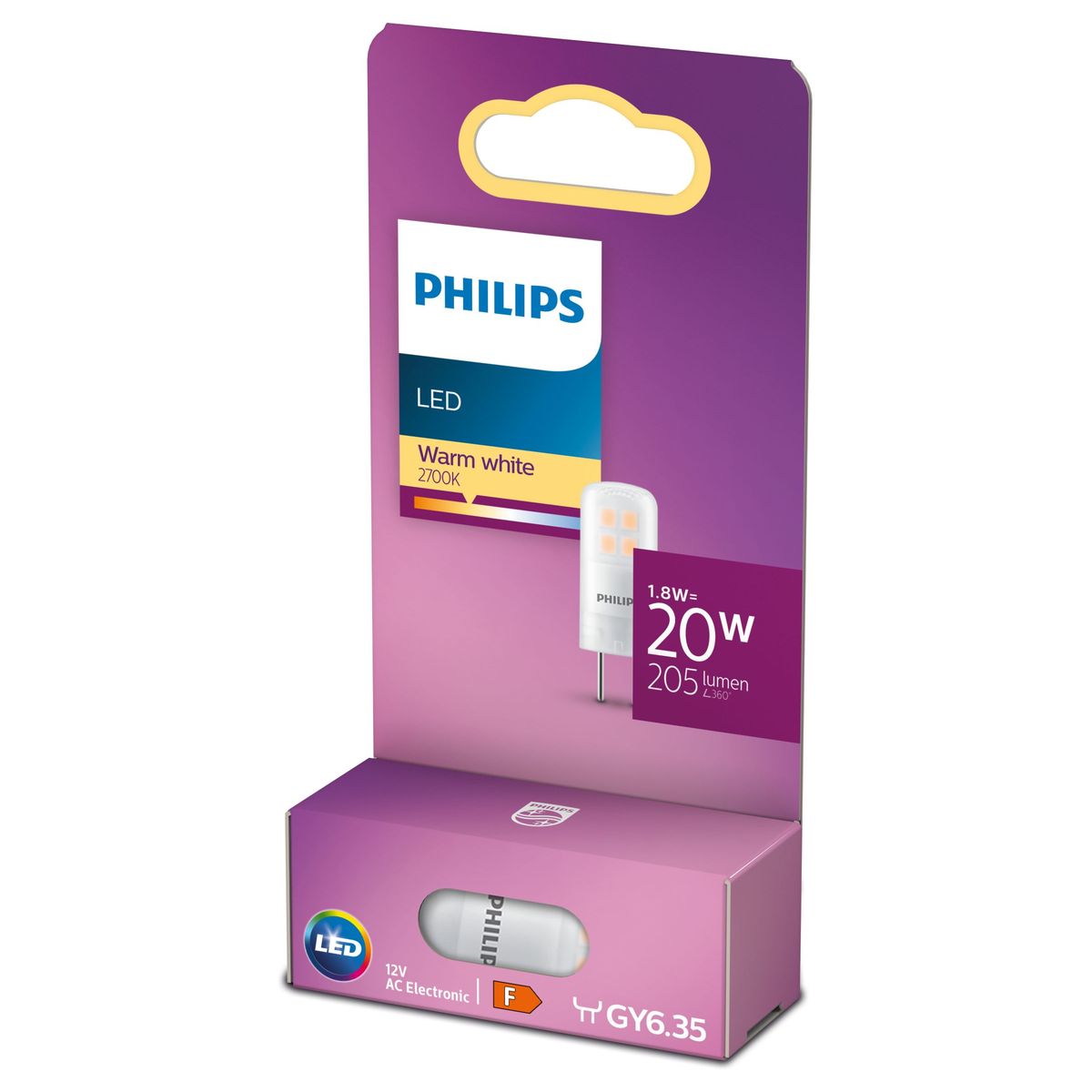 Philips - LED 20W GY6.35 WW 12V ND SRT6