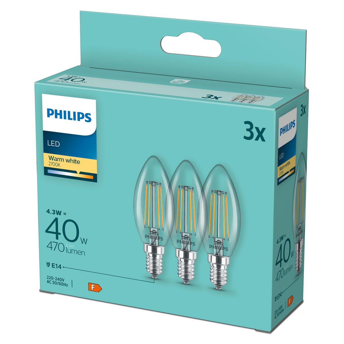 Philips - LED classic 40W B35 E14 WW CL ND3PFDisc