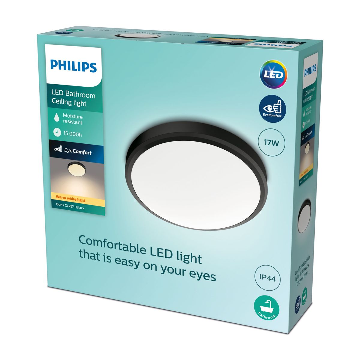 Philips - DORIS CL257 EC RD 17W 27K B HV IP44 06