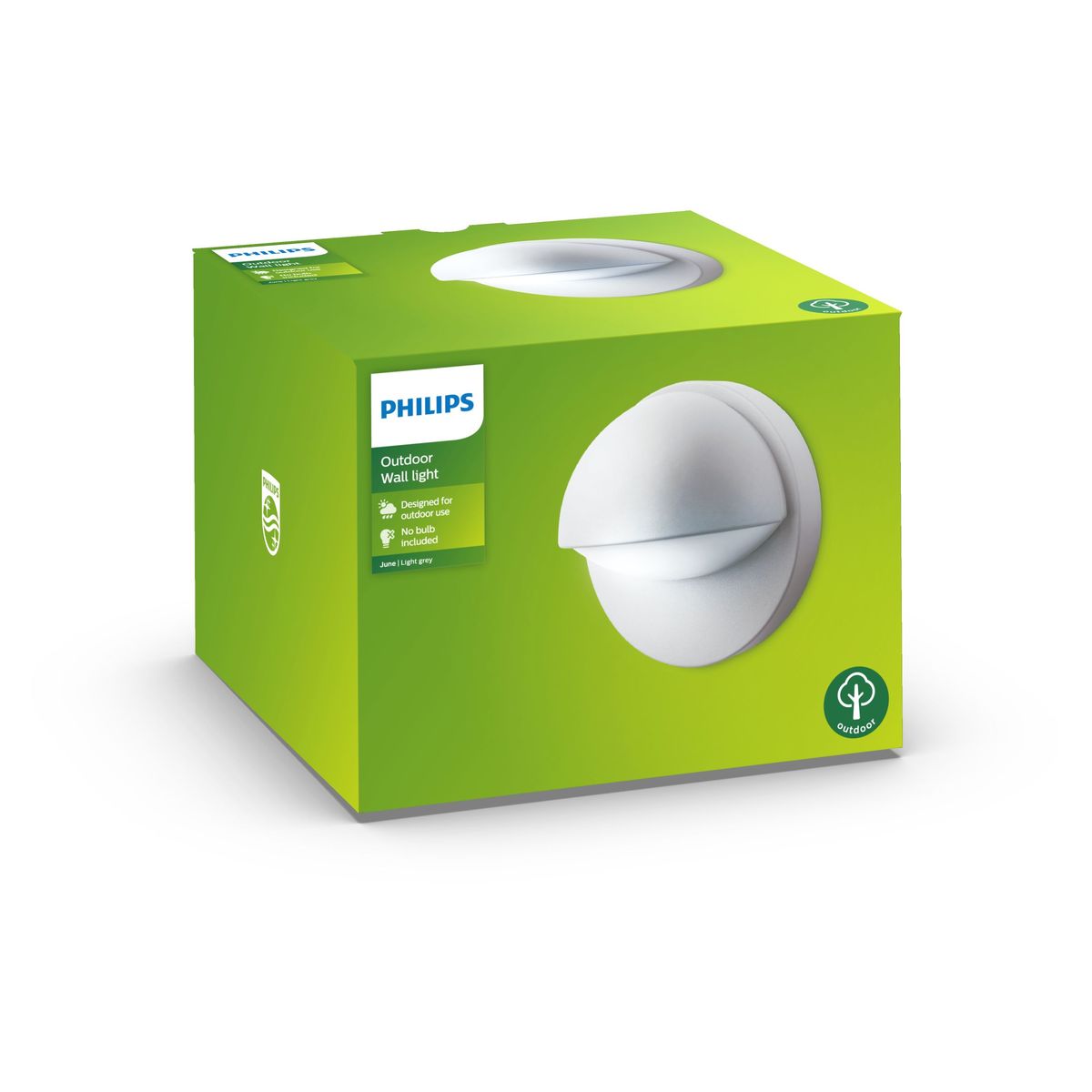 Philips - June wall lantern grey 1x12W