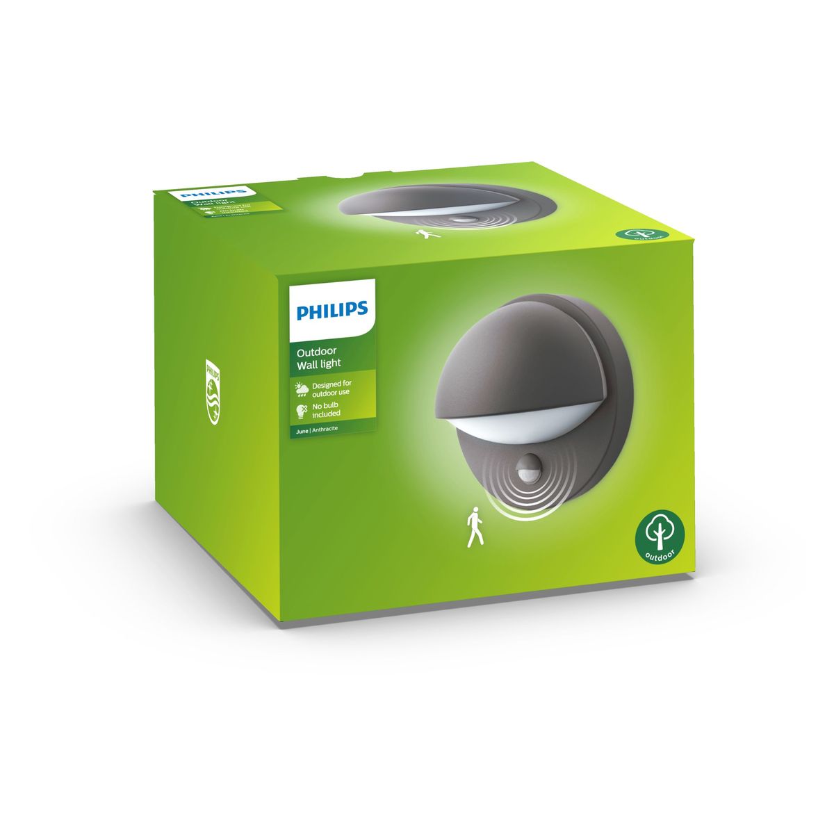 Philips - June IR wall lantern anthracite 1x12W