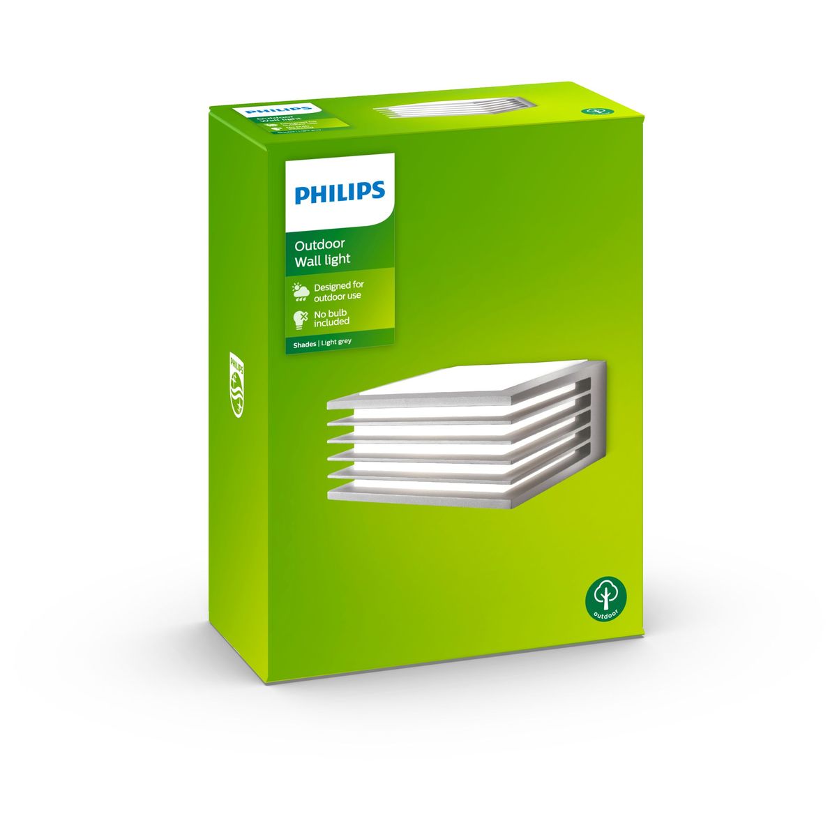 Philips - Aplique de pared Shades gris 1x15W 230V