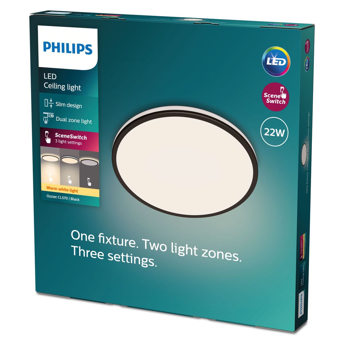 Philips - Ozziet CL570 SS RD 22W 27K B HV 06