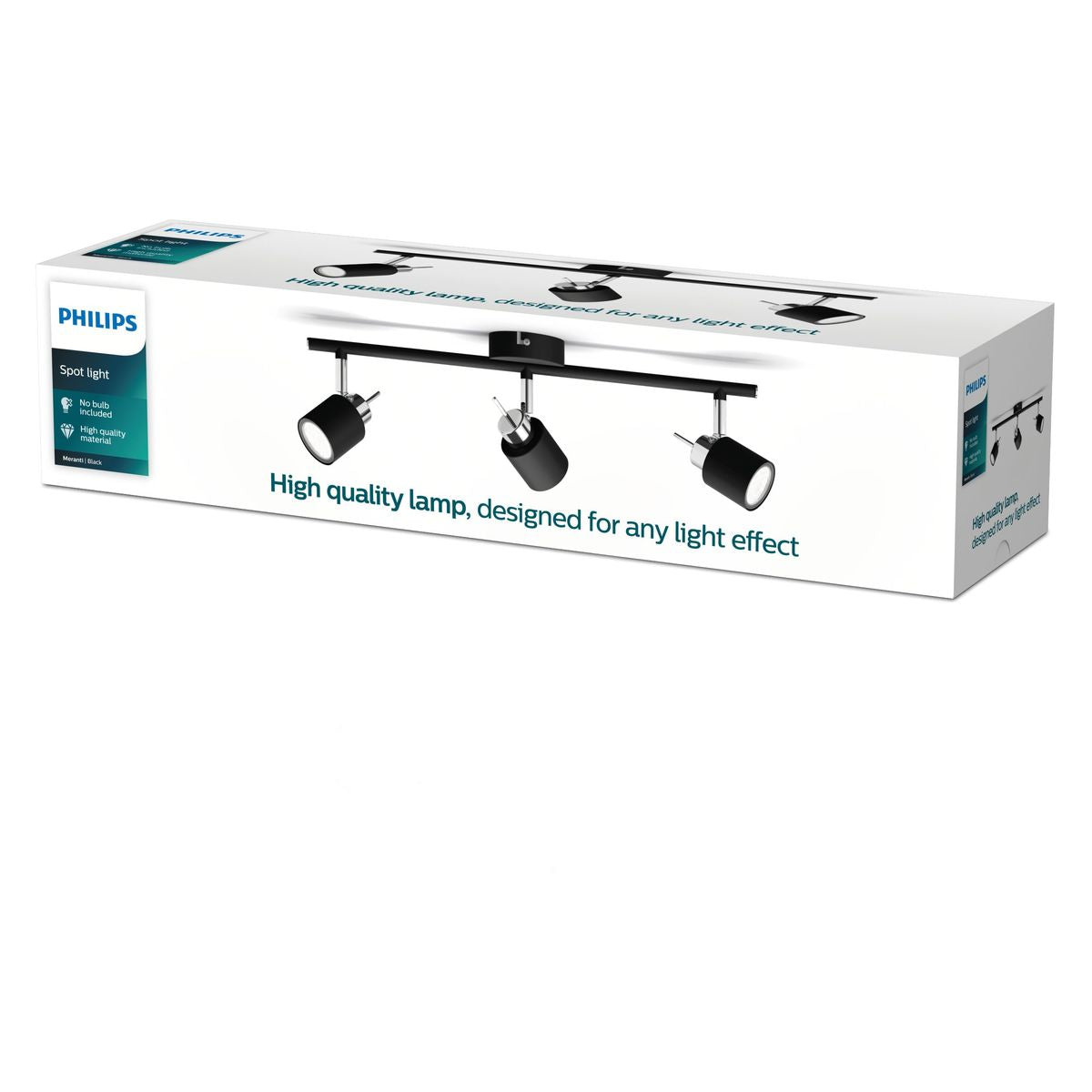 Philips - Meranti barra/tubo negro 3x35W 230V