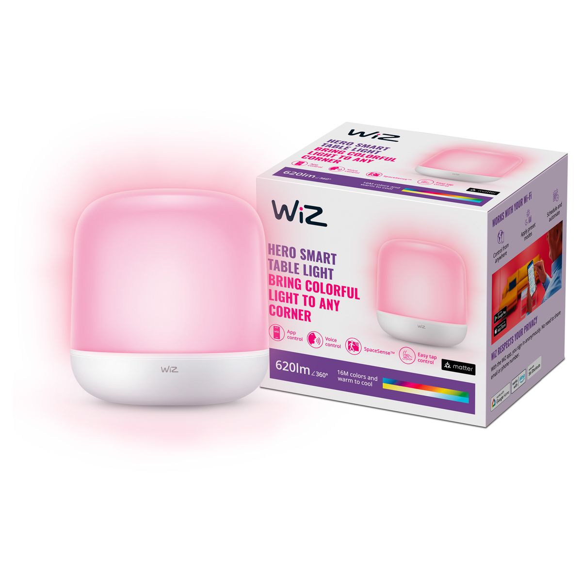 Philips - Lámpara de mesa Wi-Fi BLE Hero UE