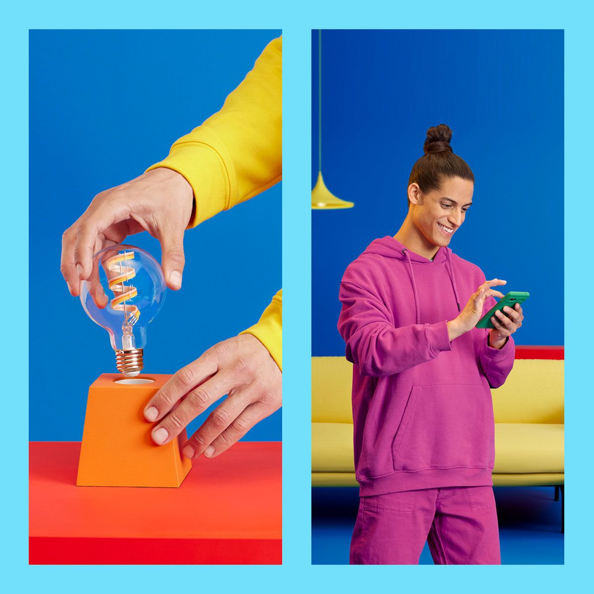 Philips - Wi-Fi BLE 40W G95 E27 822-65 RGB CL 1PF