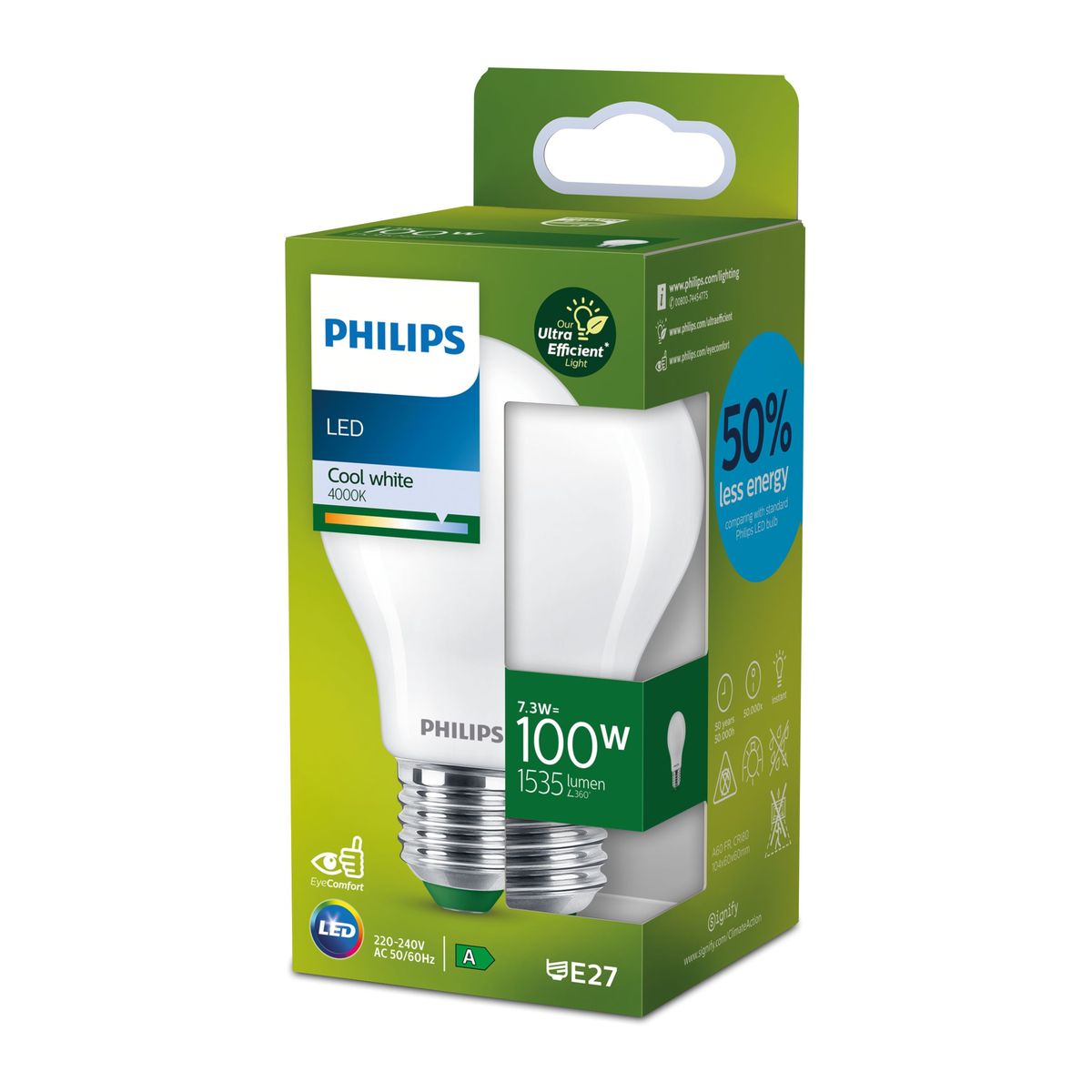 Philips - LED CLA 100WA60 E27 4000K FR UE SRT4