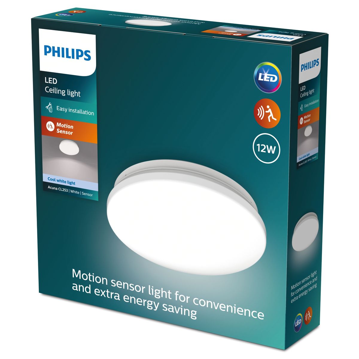 Philips - Acuna CL253 RD 12W 40K W HV Sensor
