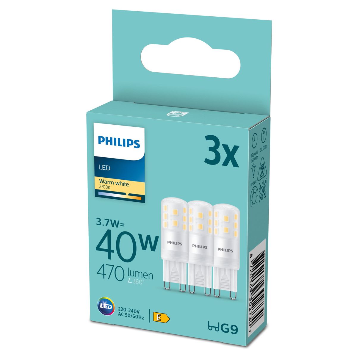 Philips - LED 40W G9 WW ND 3PF/6 DISC
