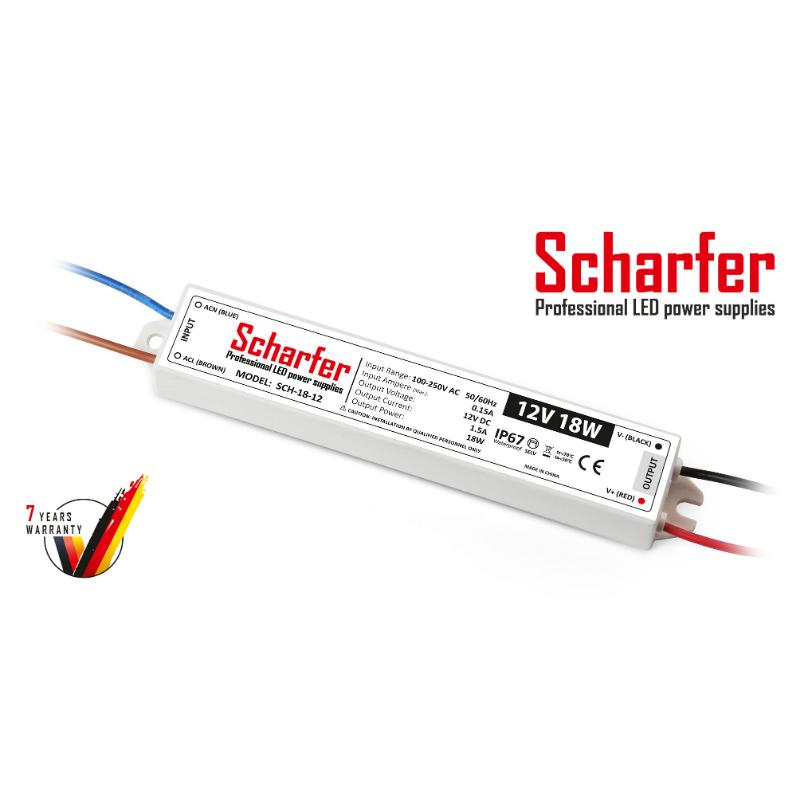 Transformador de 230 V CA a 12 V CC 18 W