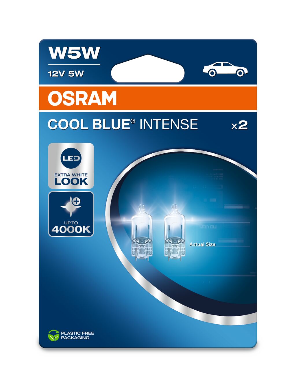 OSRAM - Lámpara W5W Extra Light - 2-PACK