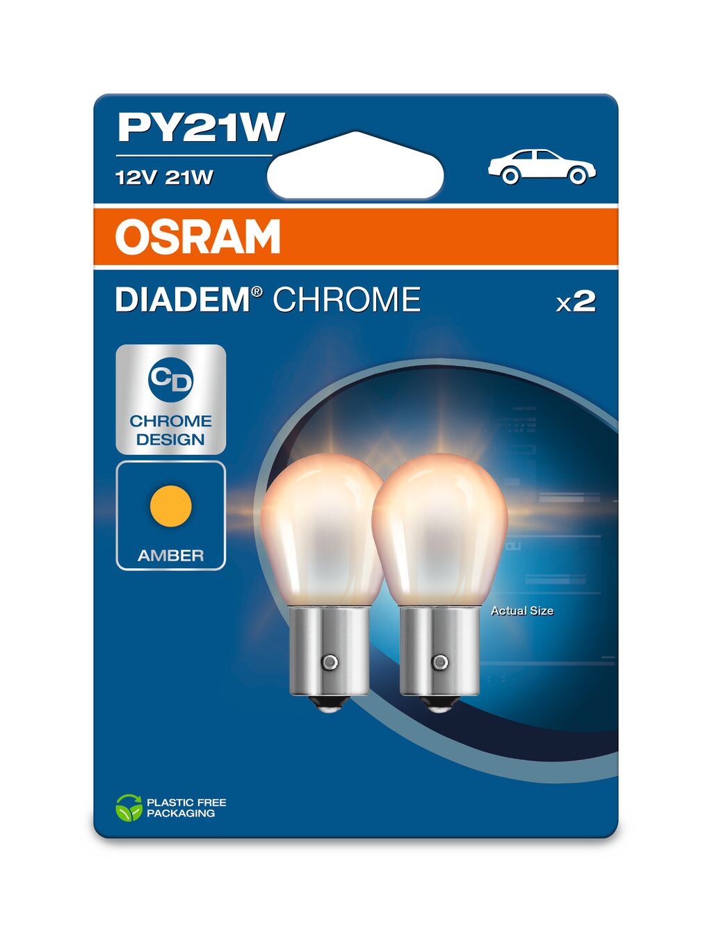 OSRAM DIADEM CROMO - PY21W Lámpara de luz extra