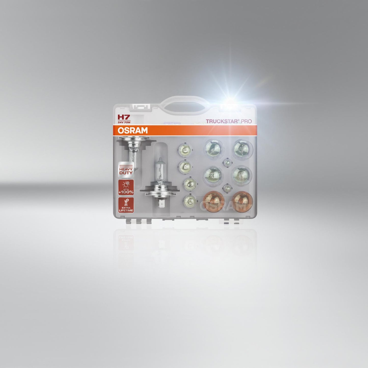OSRAM Spare lamp box for truck, CLK H7TSP Reserve light for trucks and buses