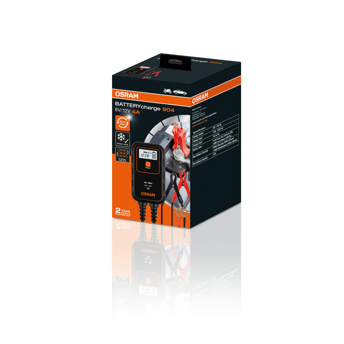 OSRAM BATTERY charge - 904 Cargador de batería inteligente