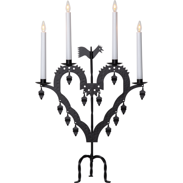 Ljusstake El-Tupp Svart