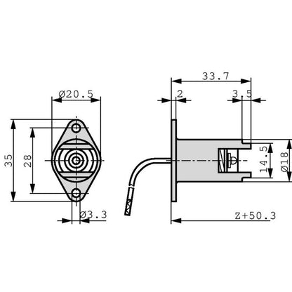 Casquillo R7s Metal