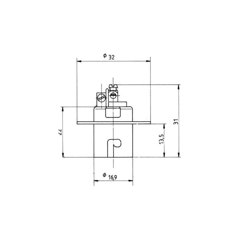 Casquillo BA15s metal