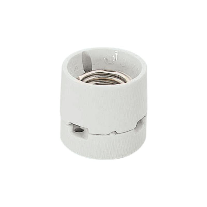 Base de lámpara E27 50mm Cerámica Blanco