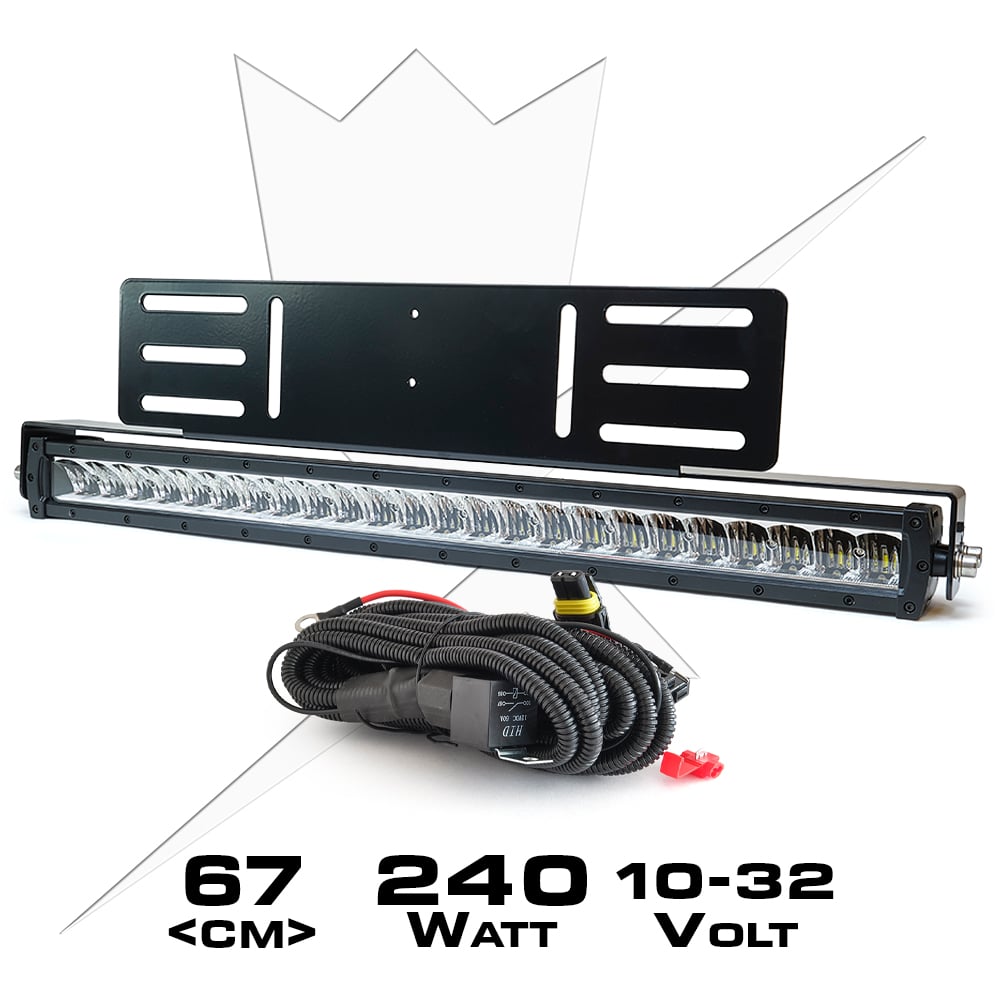 Paquete rampa LED LUXTAR® X24 Spot - Empotrado | 240W