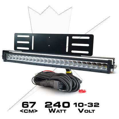 Paquete rampa LED LUXTAR® X24 Spot - Empotrado | 240W