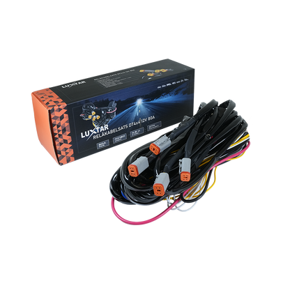 Luxtar Juego de cables de relé DT-4 X4 12V 80A Relé