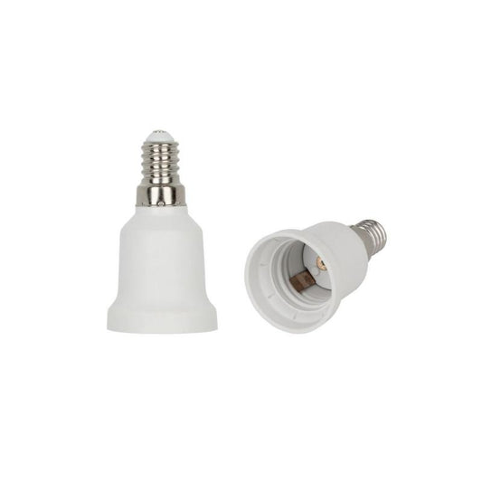 Adaptador / casquillo de lámpara E14/E27 plástico