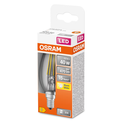 OSRAM LED-LAMPA KRONFORM KLAR (40) E14