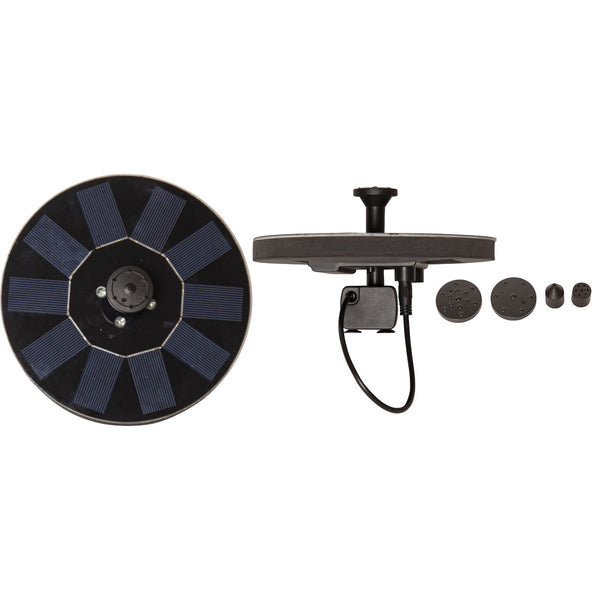 Star Trading - Iluminación solar - Decoración solar Fuente - Negro - 10cm