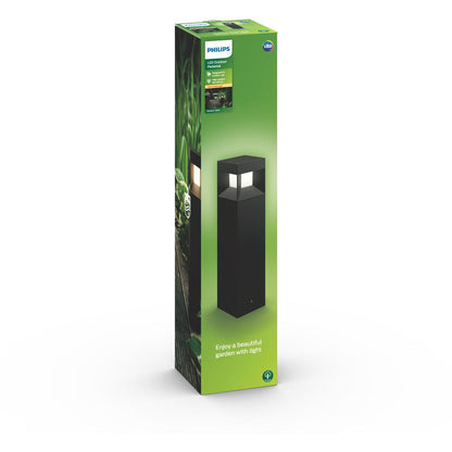 Philips - Parterre pedestal black 1x8W 230V