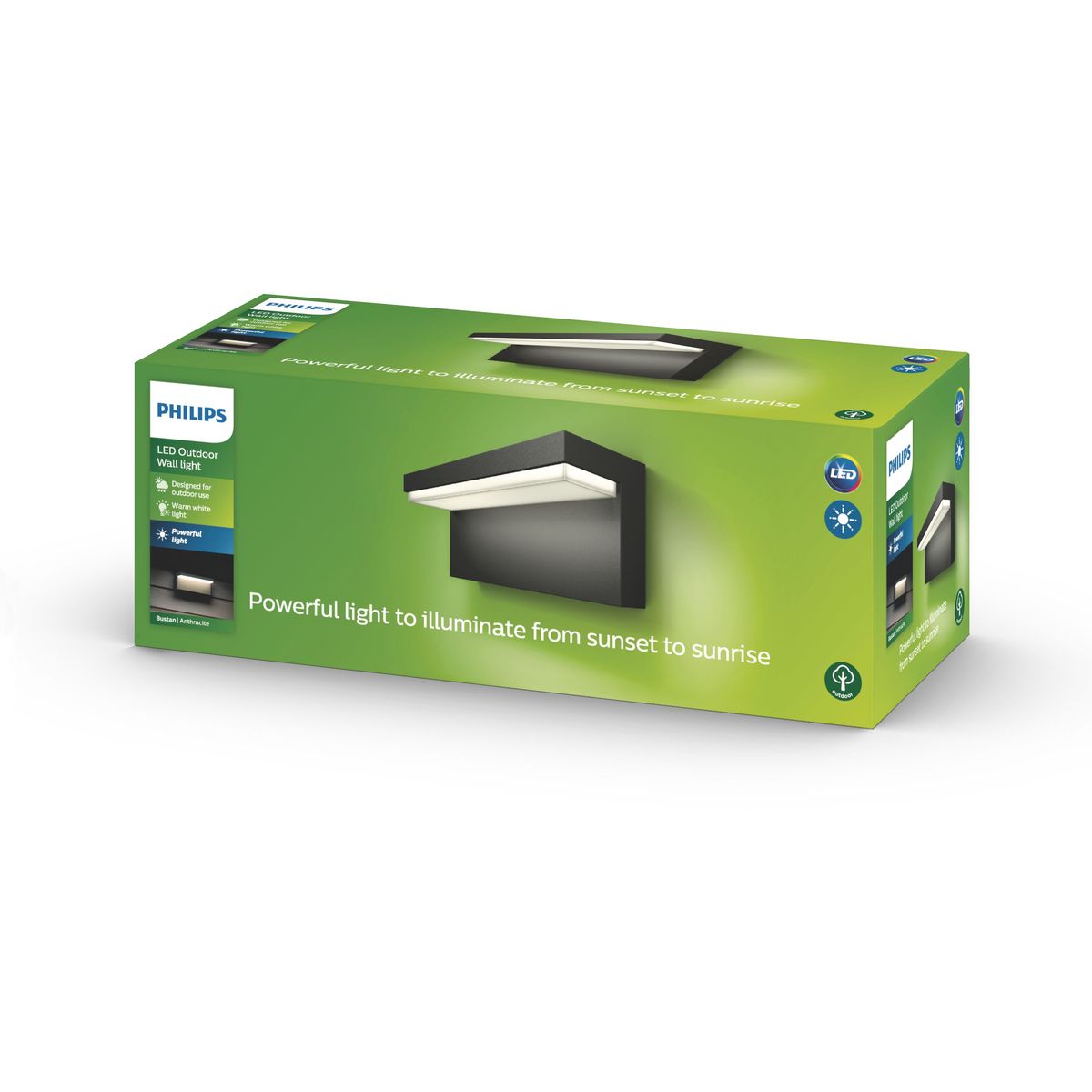 Philips - Bustan wall lantern anthracite 2x4.5W
