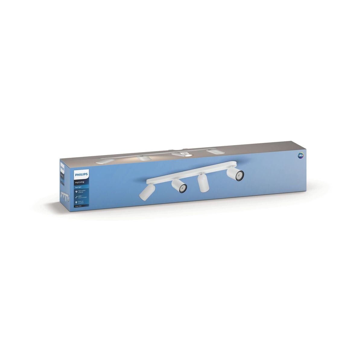 Philips - Barra/tubo PONGEE blanco 4xNW 230V