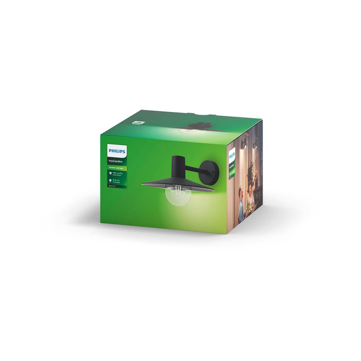 Philips - Aplique Skua negro 1x42W 230V