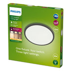 Philips - Techo SuperSlim SSW 15W 27K Negro IP54