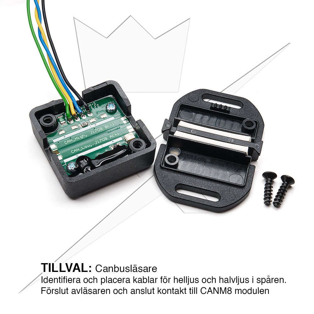 CANM8 – Control de señal de corriente a luz extra 12V