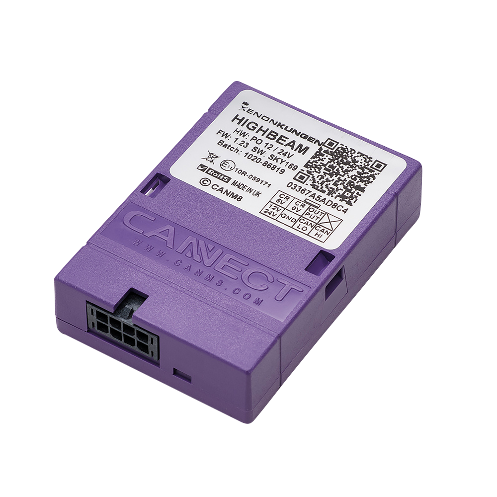 CANM8 – Control de señal de corriente a luz extra 12V
