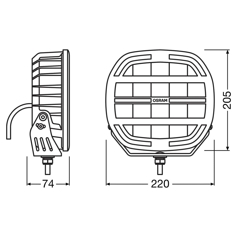 Osram LEDriving® CUBE MX230-CB ÁMBAR EXTREMO | 9″