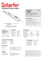 Transformador 230V CA a 24V CC 100W