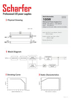 Transformador 230V CA a 24V CC 100W