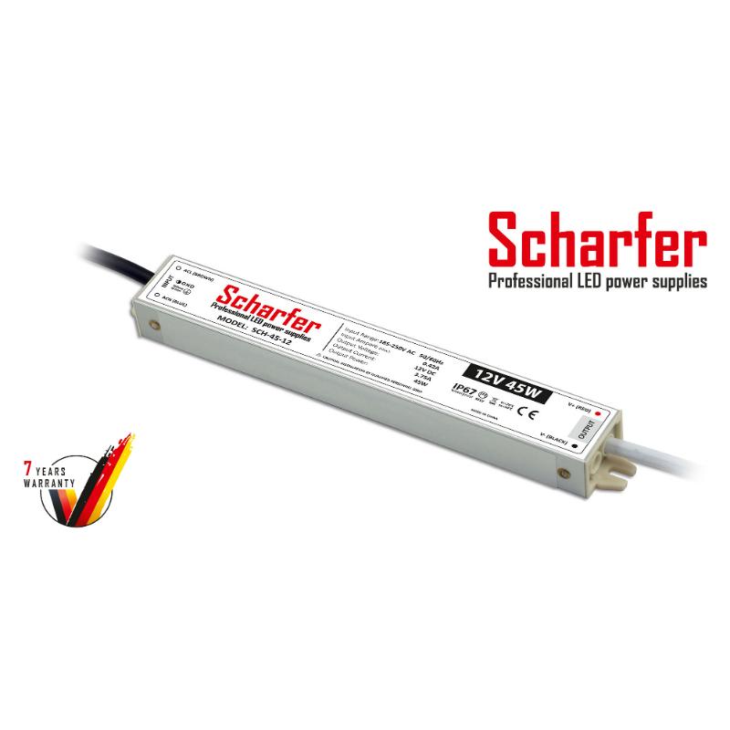 Transformador 230V CA a 12V CC 45W