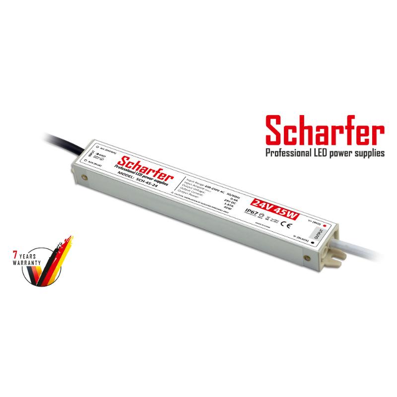 Transformador 230V CA a 24V CC 45W